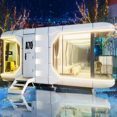 Prefab House Fast Install Steel Structure for Luxury Villa Space Capsule Container House
