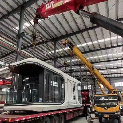 Prefab House Fast Install Steel Structure for Luxury Villa Space Capsule Container House