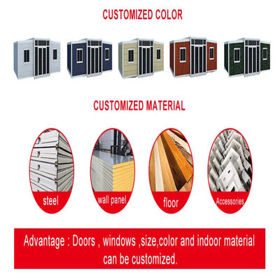 Electro Galvanized Steel Structure Expandable Container Houses with Kitchen Bathroom Shower