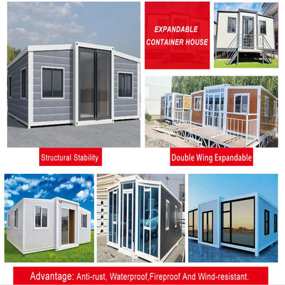 Electro Galvanized Steel Structure Expandable Container Houses with Kitchen Bathroom Shower