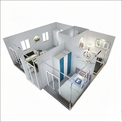 Steel Structure Luxury House Villa 20ft 40ft Flat Pack Expandable Container House